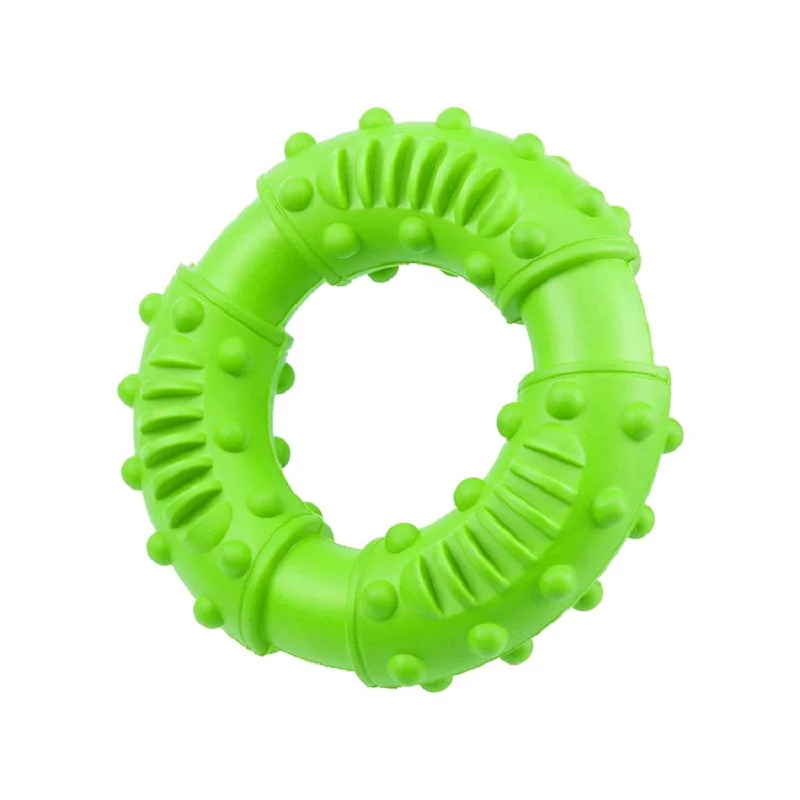 Pet toy Dog toy Ring - New dog chew toy Dog bite glue grinding teeth cleaning rubber toy