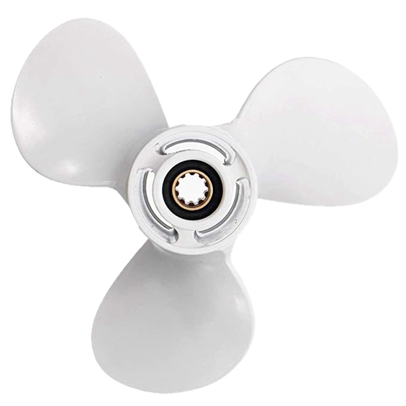 9-7/8 X 12 Marine Outboard Propeller For Yamaha 20-30HP 664-45954-01-EL Aluminium Alloy Marine Propeller 10 Spline Tooth