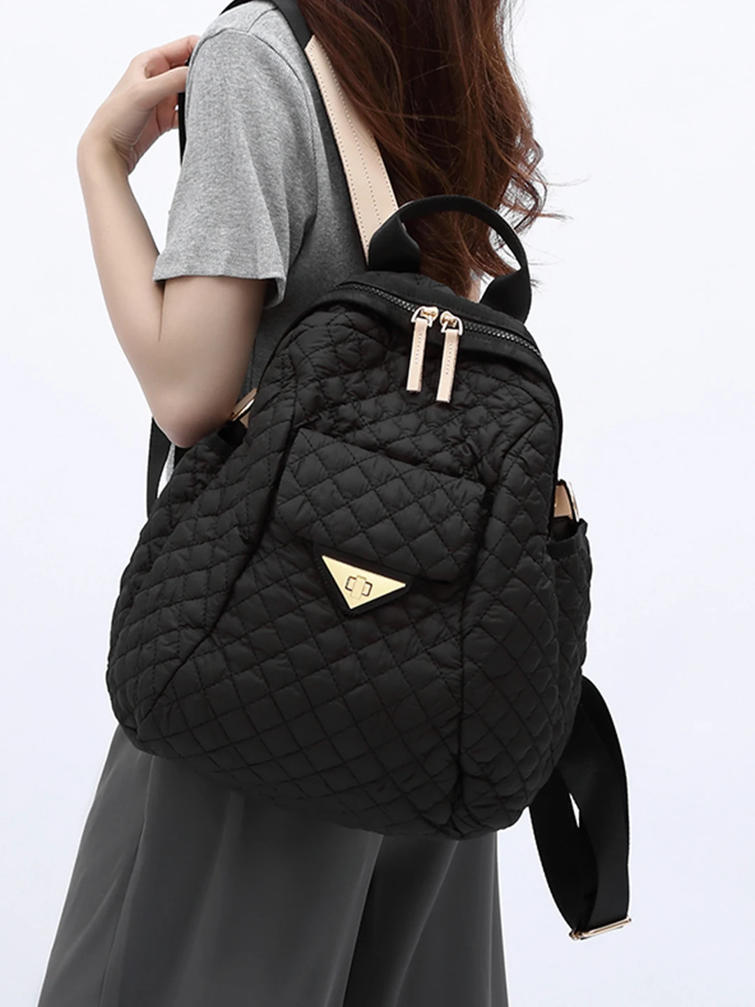 nouveau-sac-a-dos-leger-en-nylon-et-cuir-a-motif-diamant-pour-femme-sac-a-bandouliere-simple-pour-les-trajets-quotidiens-grande-capacite