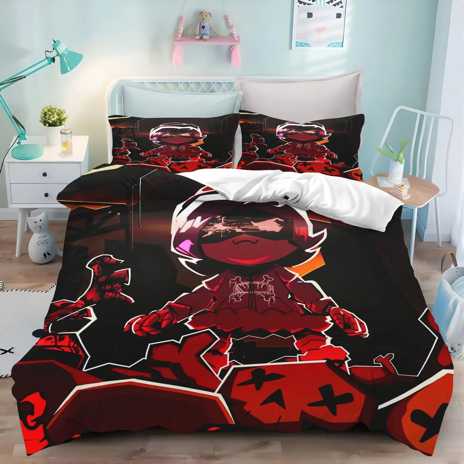 3D Print Murder Drones Bedding Set Quilt Cover Pillowcases Anime Character Home Decor Bedclothes Bedroom Duvet Cover Set