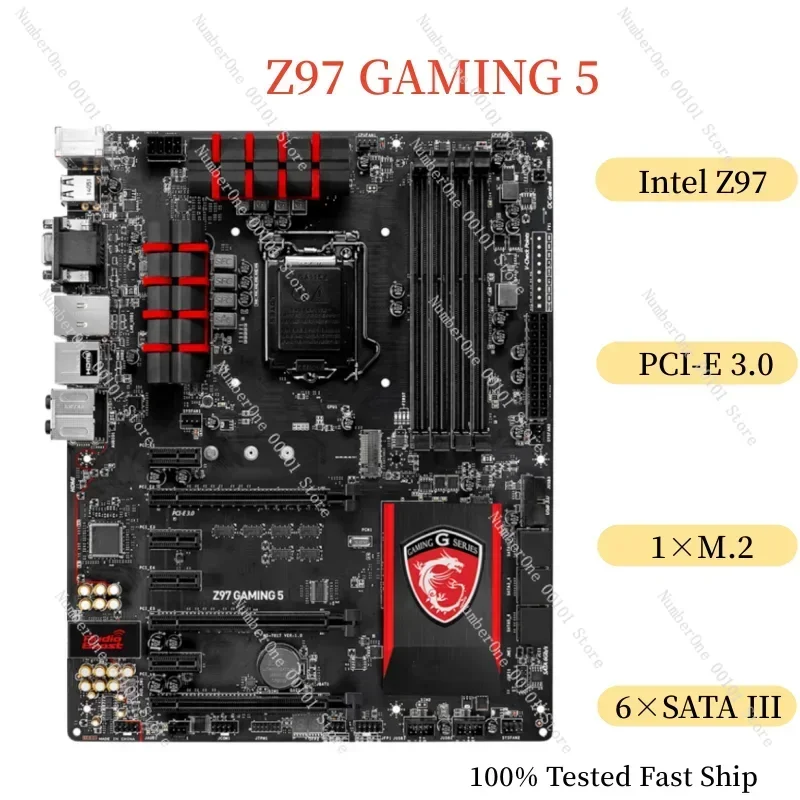 For Z97 GAMING 5 Motherboard 32GB LGA 1150 DDR3 ATX Mainboard 100% Tested Fast Ship