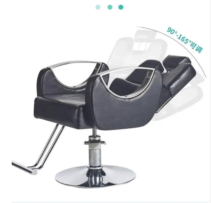 Barbershop chair can be placed upside down lifting hair salon special cutting stool shaving recliner chair