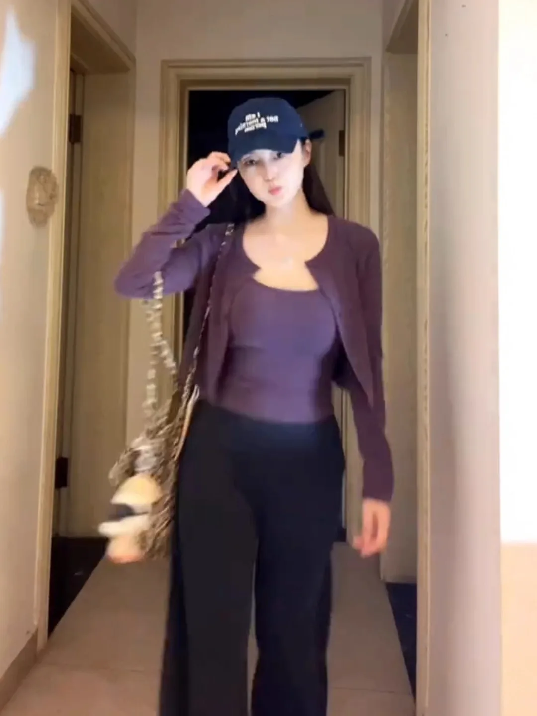 الكورية Sle طويلة Sve تي شيرت سترة المرأة الخريف ارتداء سليم صالح ort أعلى ملابس داخلية قطعتين مجموعة للفتيات الصغيرات #3