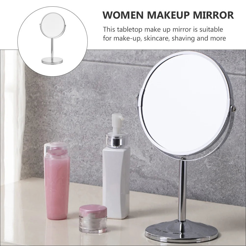 1 szt. Lusterko kosmetyczne powiększające 10X, dwustronne, obrotowe o 360 stopni, lusterko stołowe do sypialni, toaletki, do pielęgnacji skóry