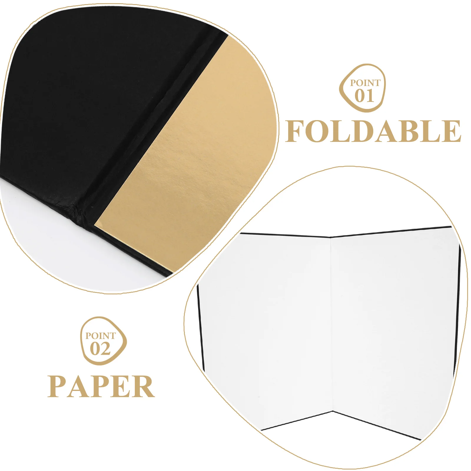 

Reflector Mini Photography Light Reflectors Reflective Board Folding Cardboard Paper Camera Lighting