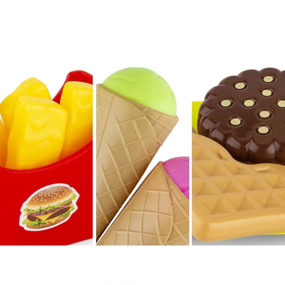 Simulatie Burger Set Speelgoed Doe alsof je kookt Voedsel Speelrekwisieten voor kinderen
