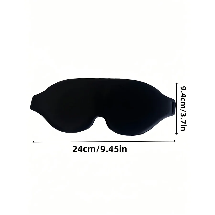 1pc Sleep Mask, 3D Deep Contoured Eye Mask Sleeping for Men And Women, Suitable Side Sleeper, 100% Light Blocking Blindfold & Eye Cover, Soft Comfort Eye Shade for Night Shift Travel Yoga Nap, Black and Pink view 5