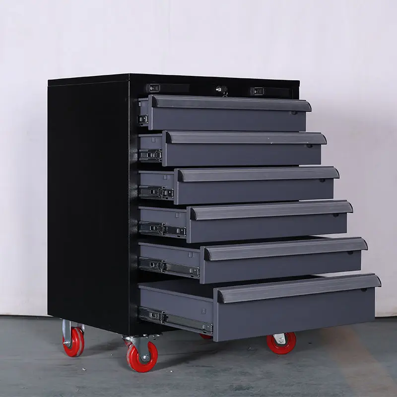 for6-drawers Tool Trolley Hot Selling Auto Cabinet Tool Box Roller Cabinet Professional Metal Garage Cabinet