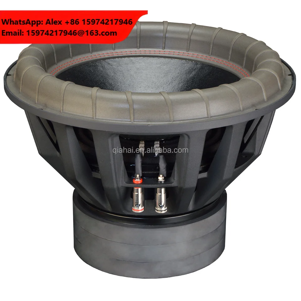 2500W RMS 15 Inch Car Subwoofer Dual Voice Coil 3 Magnets Heavy Duty Paper Cone 15 Inch Subwoofers For Car Audio 15100-058