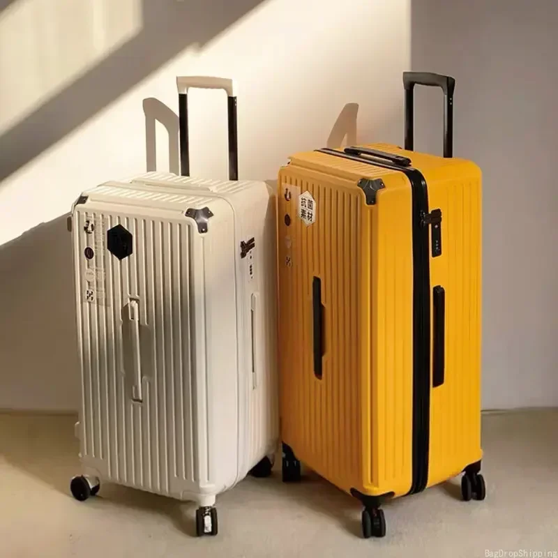 Silent Universal Wheel Luggage 20 22 24 26 28 inch Holiday Large Capacity with Combination Lock Unisex Fashion Overseas Suitcase