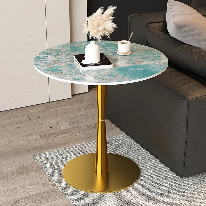 

Nordic Luxury Round Coffee Tables Tea Side Coffee Design Coffee Table Household Mesa Auxiliar Salon Furniture Living Room YY50CT