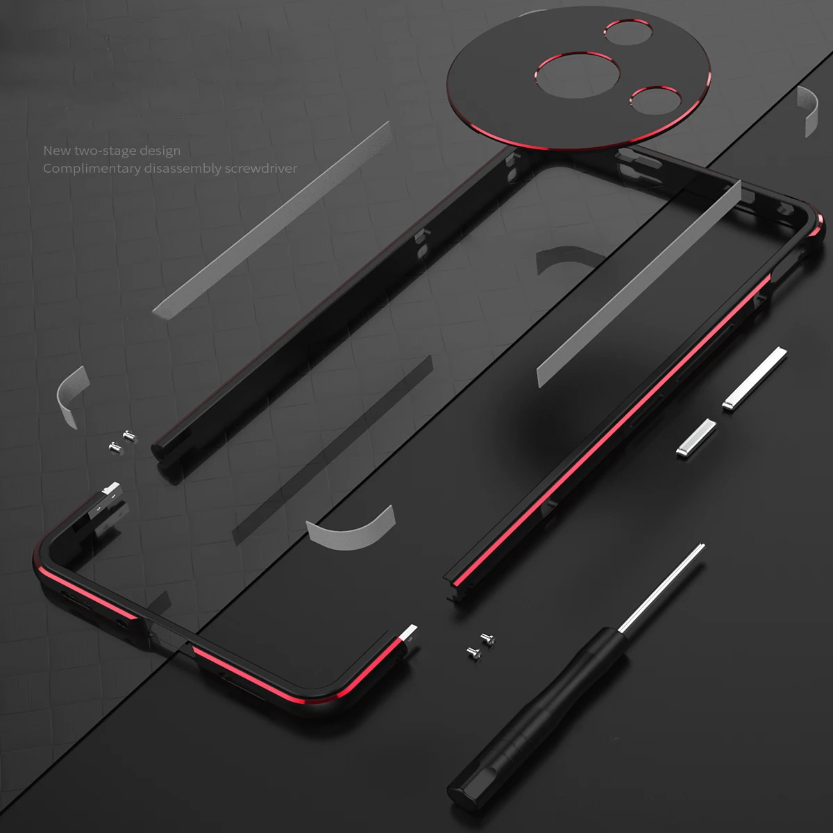 

Бампер для ZTE Nubia Z50S Pro, алюминиевая металлическая рамка