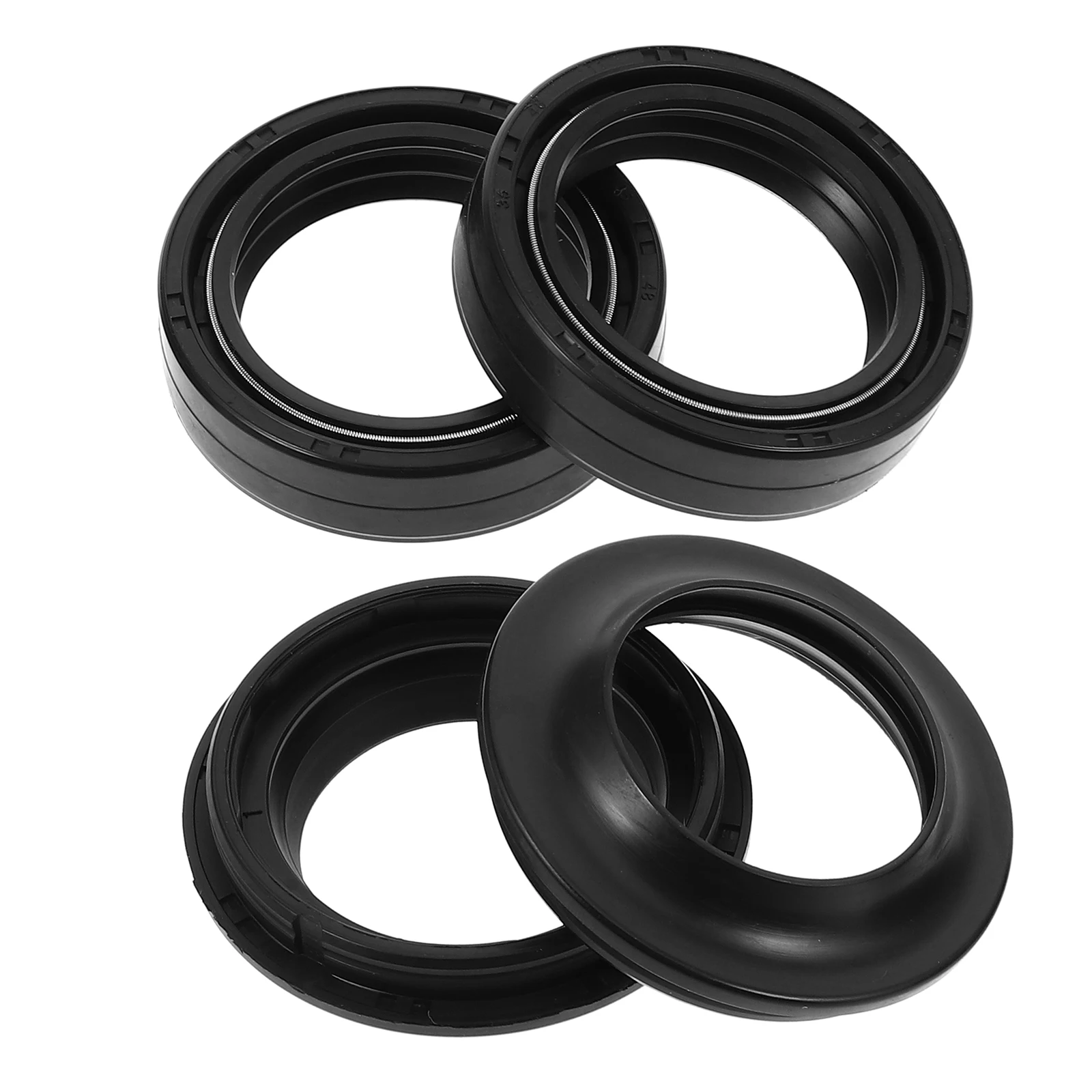 

Motorcycle Oil Seal Dust Cover Rubber Kit Front Fork Shock Compatible CB650 RZ350 1200 EX250 GS750 Seal Ring Engine Protection
