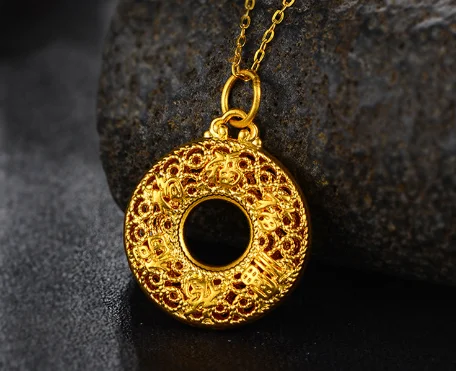 24k pure gold pendant fine gold jewelry pendants fow women