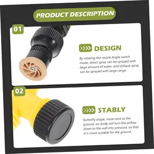 رش حديقة أوتوماتيكي ، دوران 360 درجة ، مثالي للمروج والمزارع والدفيئات الزراعية أفضل 10 نافورة مياه للبيع للحديقة - No8