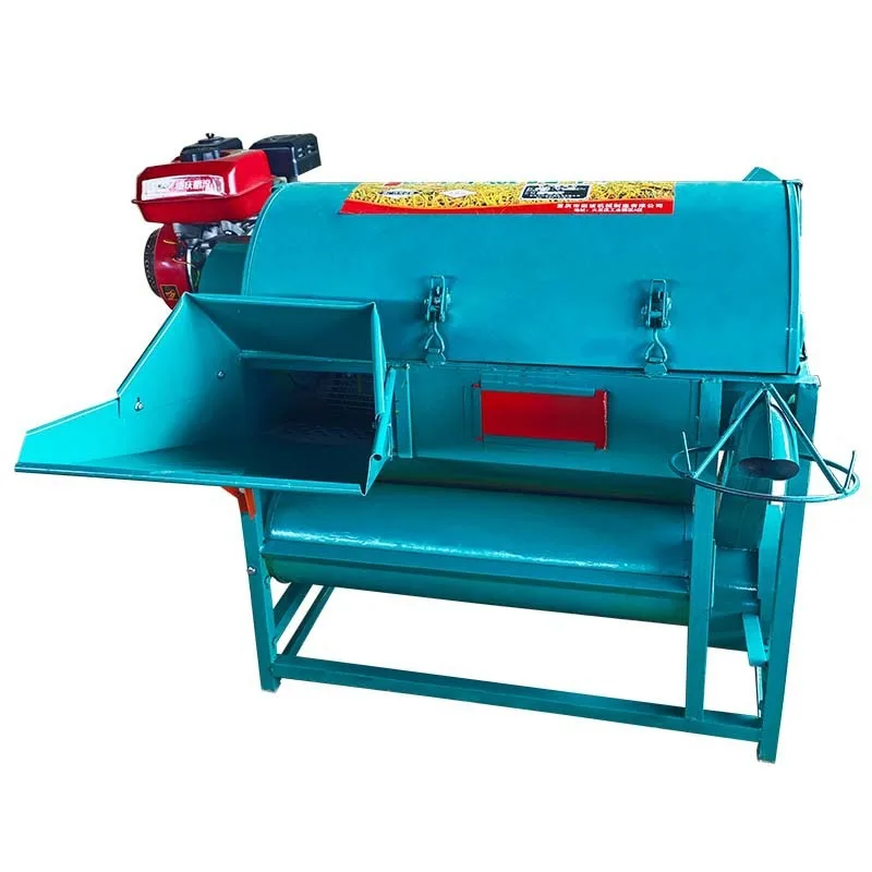 Mobile Rice Thresher Machine Full Feed Grain Sheller for Wheat Sorghum Soybean Farm Harvesting