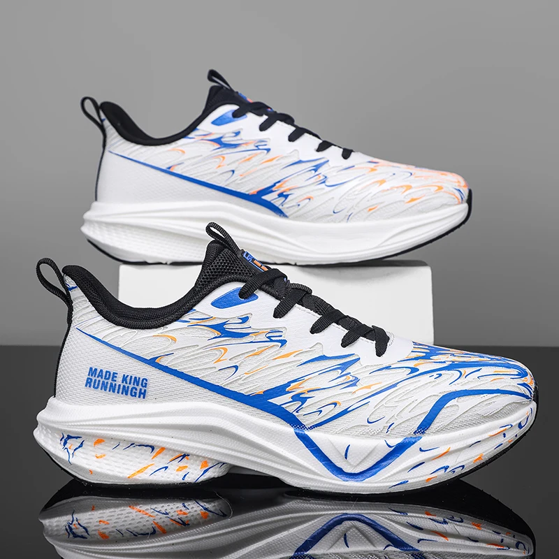 

Carbon Plate Men Running Shoes Speciality Marathon Sports Breathable Lightweight Women's Comfortable Nonskid Leisure Sneakers