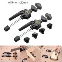 19MM/20MM Opening Hole Woodworking Desktop Fixture Adjustable Frame Fixing Workbench Auxiliary Clamping Tools Quick Release Clip