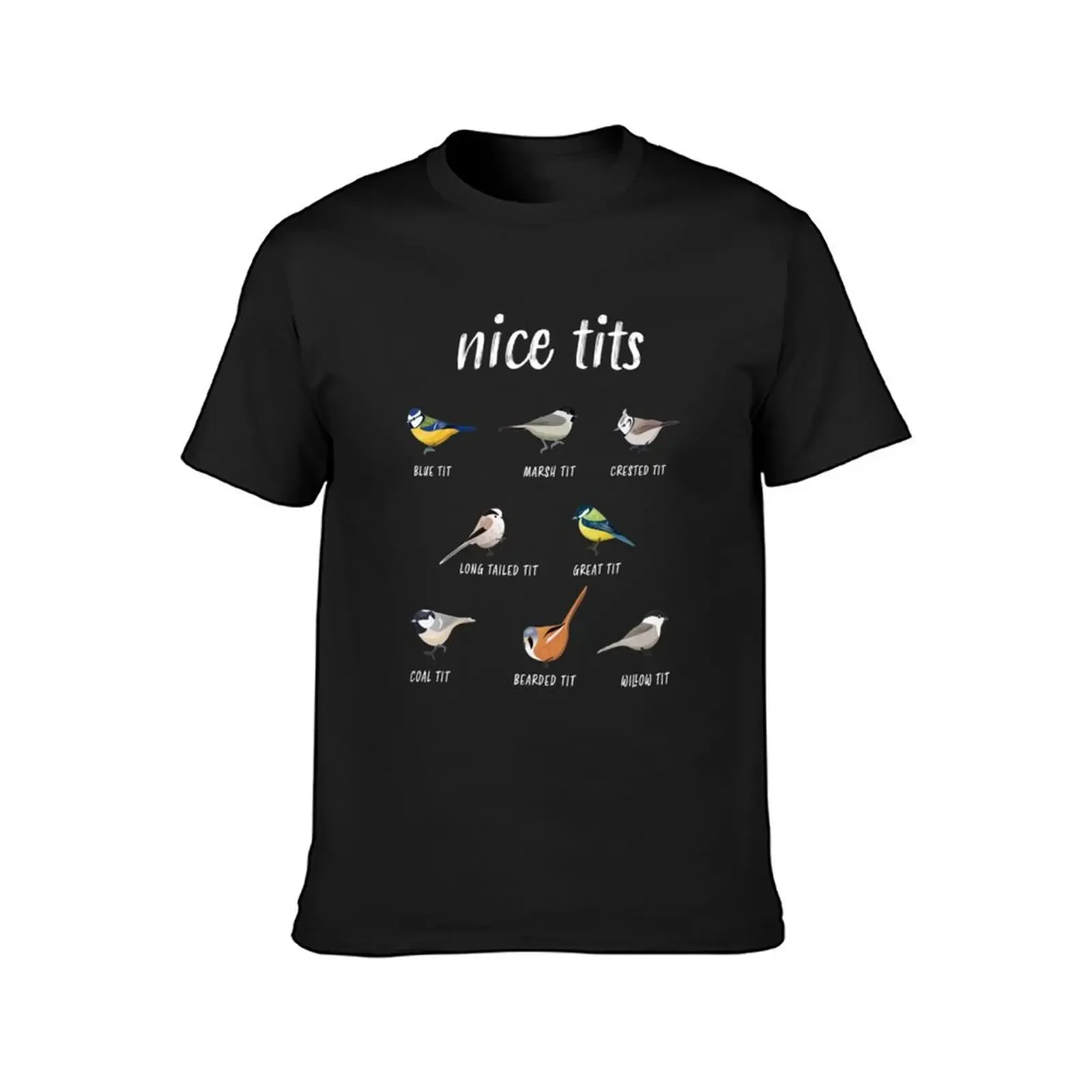 Nice tits funny bird watching gift for Birder Men and Women T-Shirt blacks customs heavy weight t shirts for men