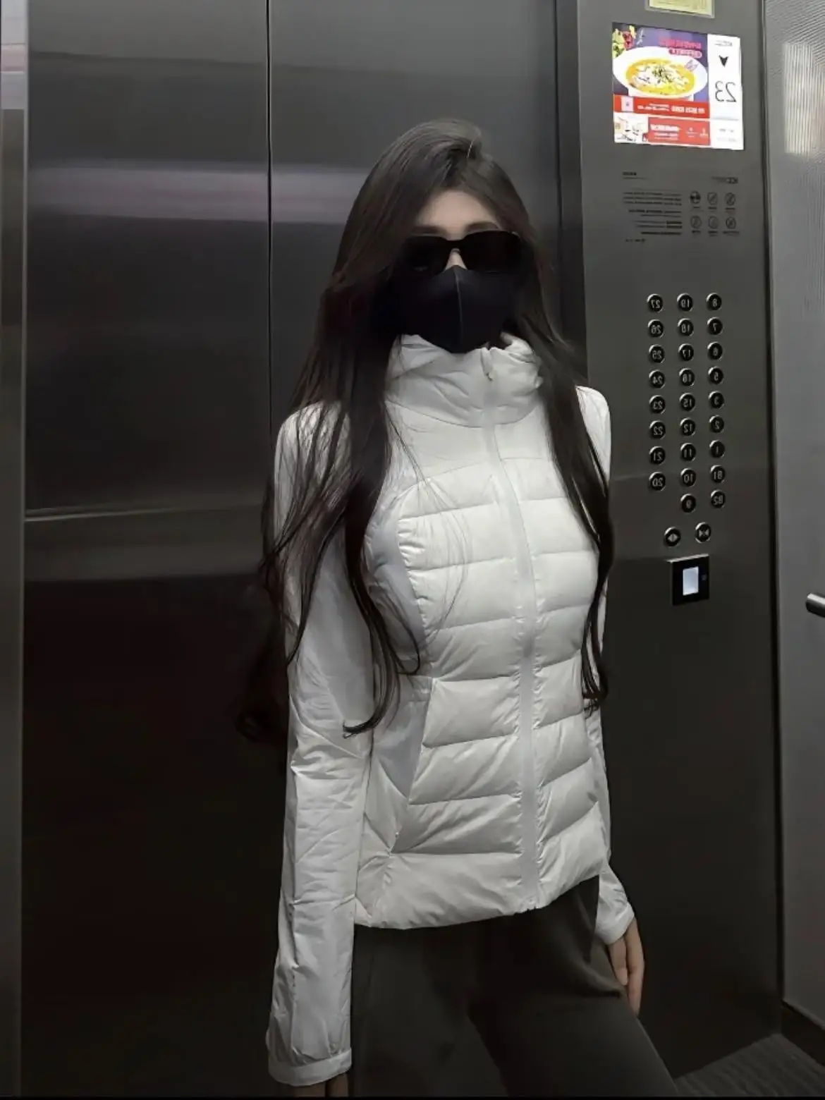 

Warmth Du down Jaet Hooded Invisible Zipper ket Windproof Slimming Waistcoat Detachable Women's Faion Commute Sle