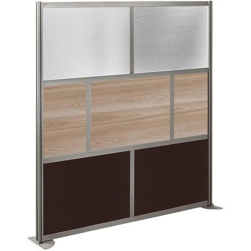 

Cubicle Privacy Panel Wall Divider - Modern Room Separator with Quick Assembly - Indoor Laminate Free Standing