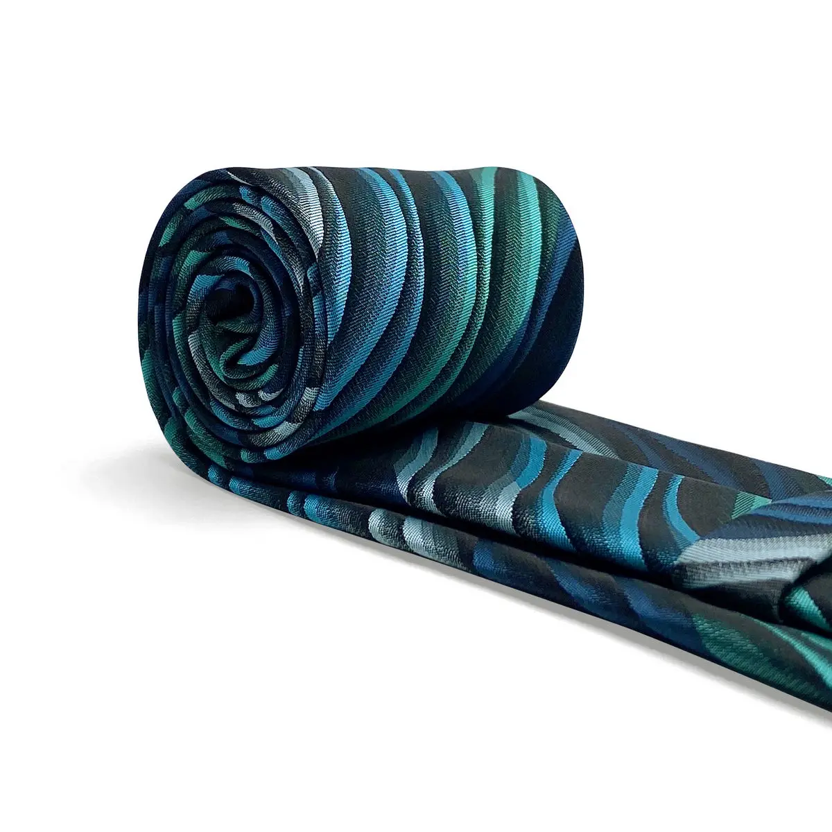 Conjunto de gravatas masculinas extra longas clássicas geométricas onduladas turquesa multicoloridas 63 "160 cm gravata borboleta pré-amarrada