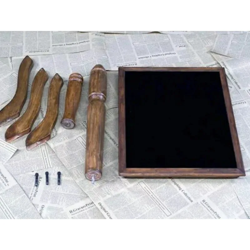 الكلاسيكية خشبية الساحر الجدول الحيل المهنية الساحر ملحق أنيق الرجعية الجدول المرحلة الخدع السحرية الدعائم