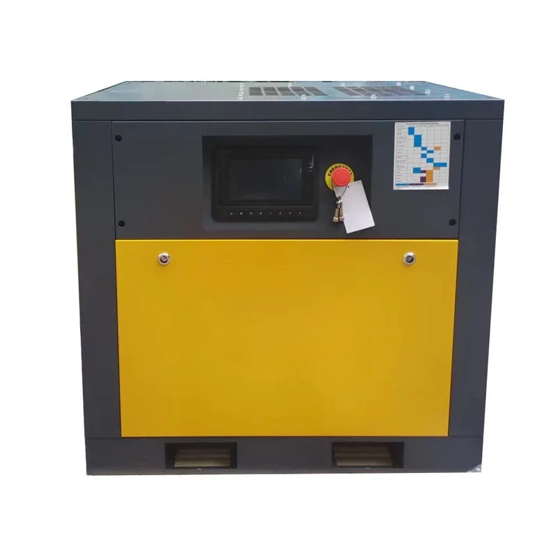 China Highly Efficient Industrial Screw Air-Compressor 15kw 20hp 80 CFM PM Frequency Variable Screw Air Compressor