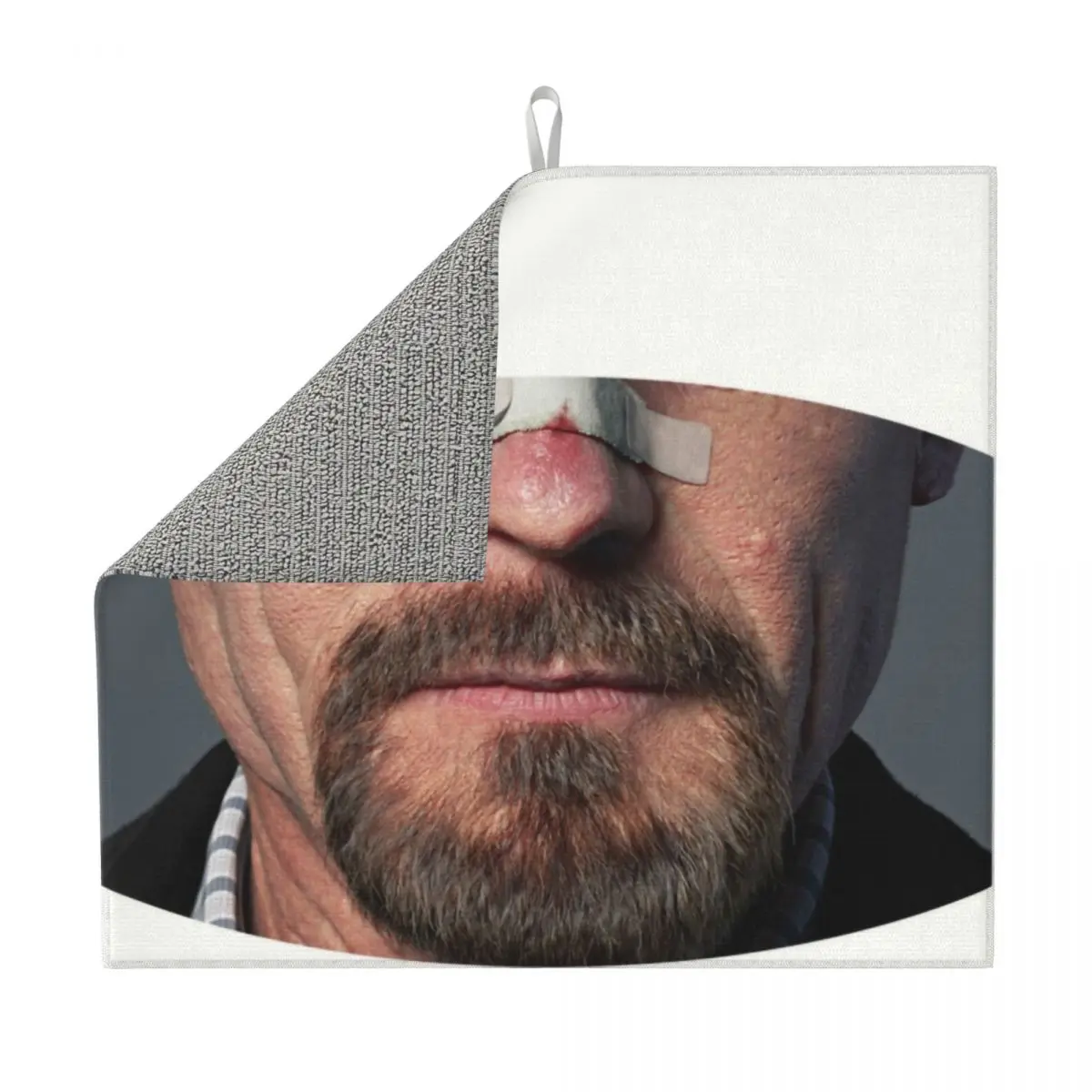 Custom Absorbent Microfiber Breaking Bad Heisenberg Mat for Kitchen Fast Dry Tv Show Walter White Drainer Pads for Countertop