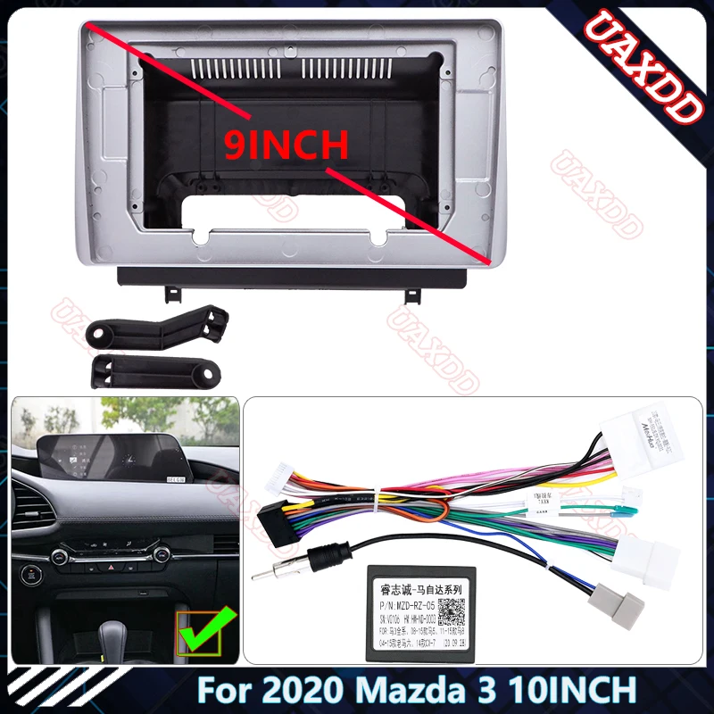 

For 2020 MAZDA3 10.1inch Car CD DVD MP3 Radio Android stereo Harness screens accessories navigation dashboard cable frame canbus