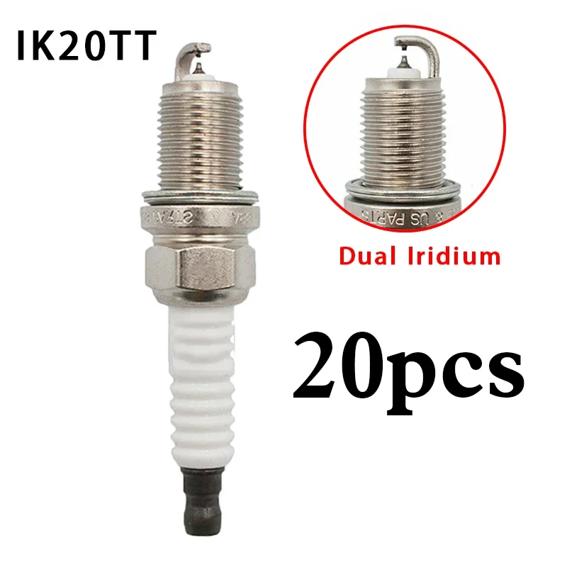 

4Pcs Dual Iridium Spark Plug IK20TT 4702 for TOYOTA MITSUBISHI SUBARU AUDI BMW CITROEN FIAT HONDA MAZDA MERCEDES NISSAN