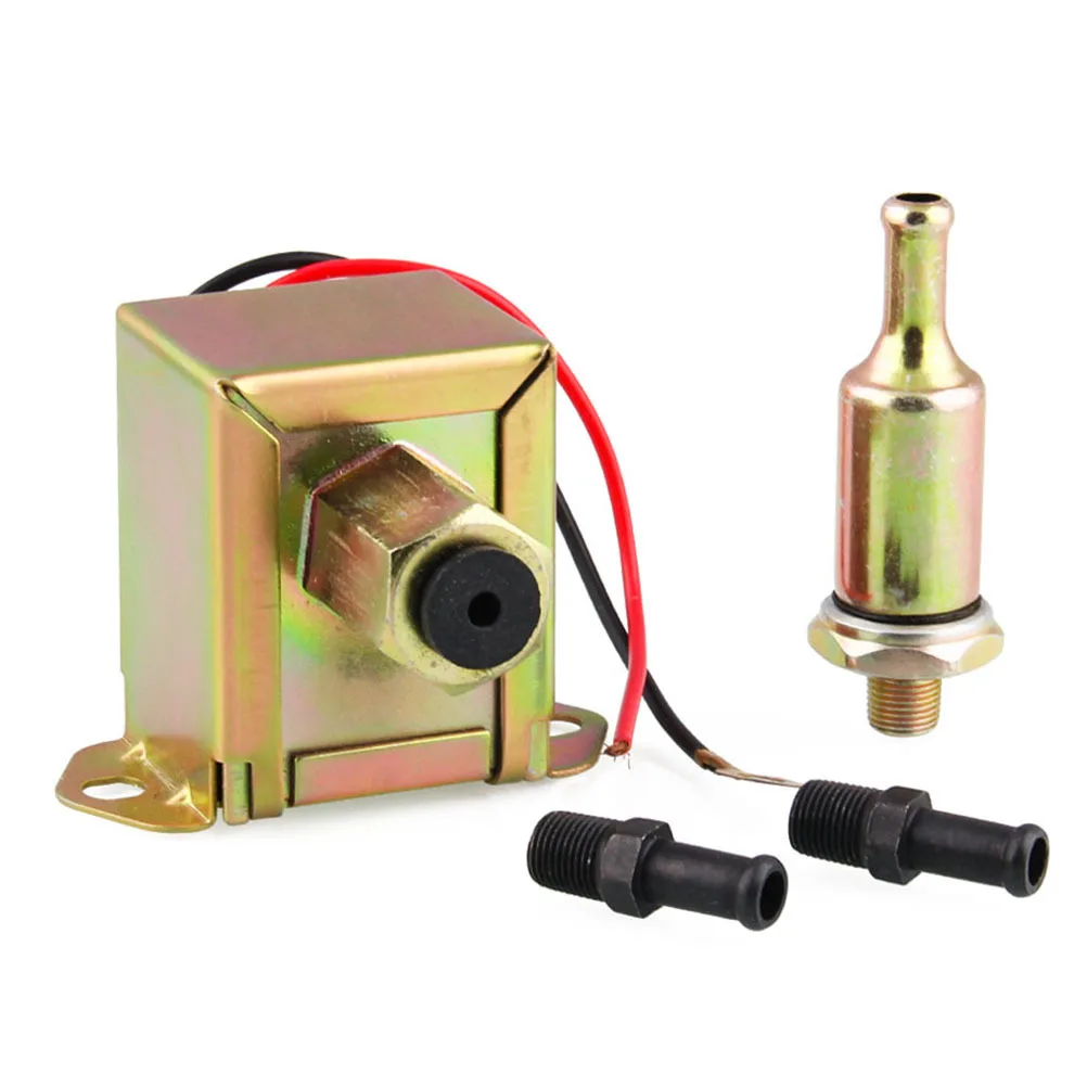12V 연료 펌프 전자식 4-6psi 구리 견고한 금속 휘발유 펌프 자동차 트럭용 자동차 개조 액세서리