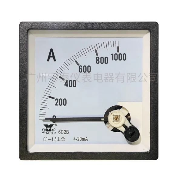 Customized 6c2b Sensor Plc4 ~ 20mA Special Table Fiberglass 50A 250A 1000A Pointer 80 * 80mm DC