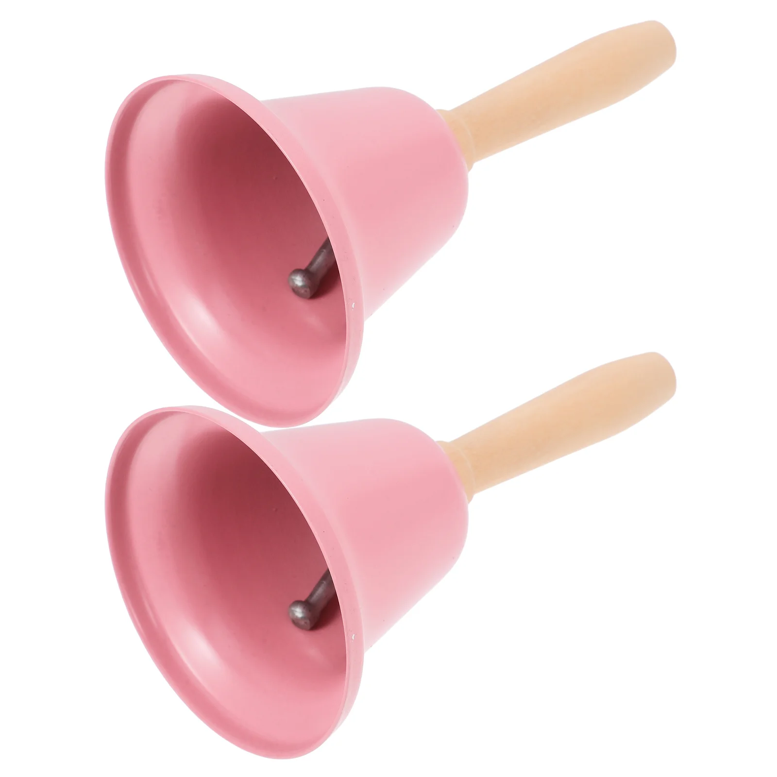 2 قطعة أجراس الحديد المعدنية عيد الميلاد حشرجة الموت مطعم فندق الوردي الديكور اليد جرس الزفاف قبلة الجرس