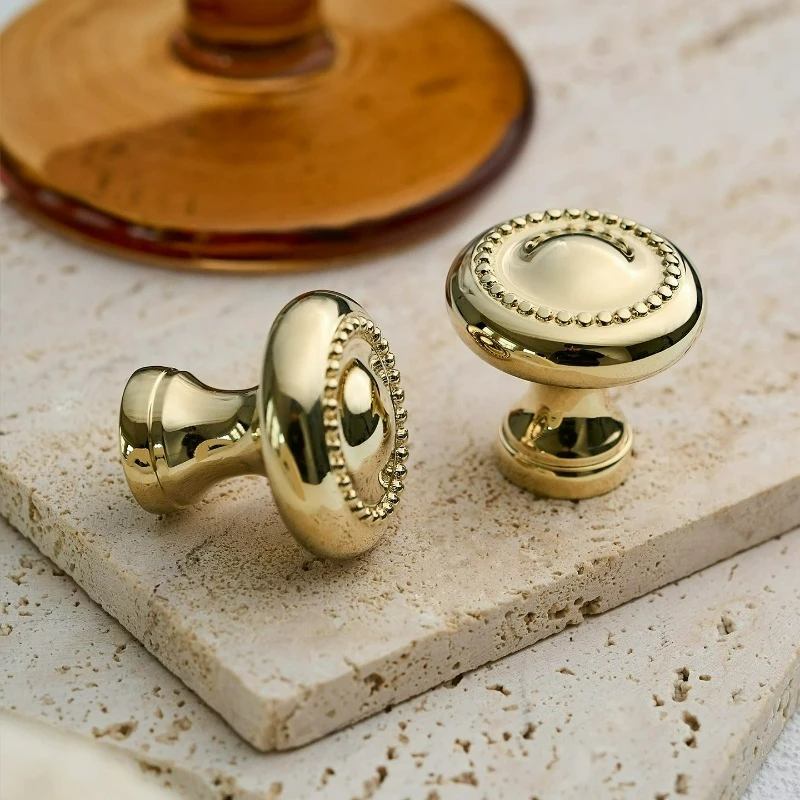 1PC Cabinet Door Small Handle Wardrobe Door Drawer Cabinet Shoe Cabinet Light Luxury Electroplated Single Hole Door Handle