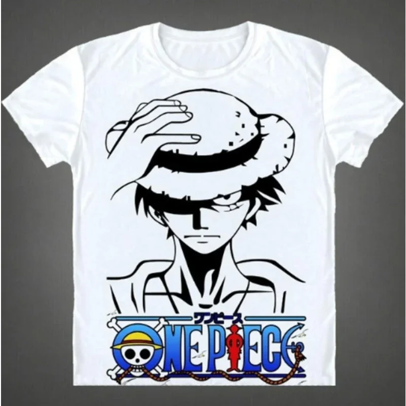 

Summer Luffy T-shirt Men Women Short Sleeve Zoro One Piece Anime Oversized T-shirt Casual Print Tee Cotton Unisex Streetwear Y2k