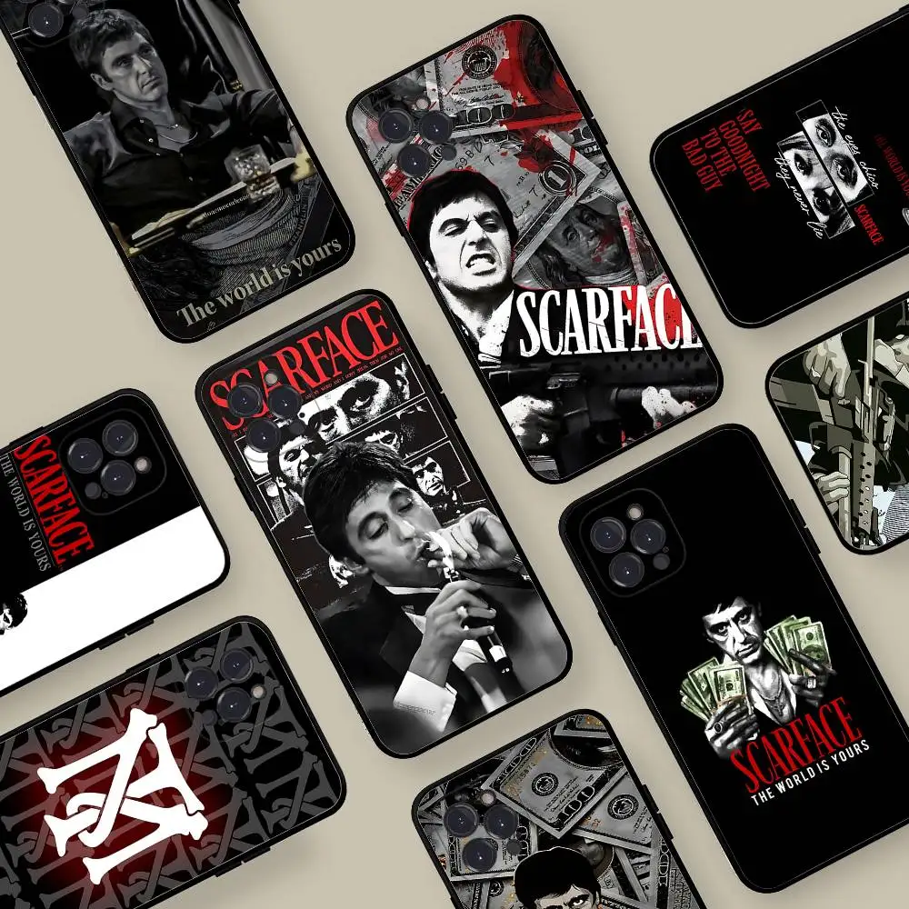 

Film Scarface Tony Montana Phone Case For IPhone 17 16 14 15 13 12 11 Pro Max Plus Silicone Soft Cover