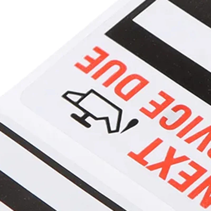 100pcs/roll Oil Change Maintenance Service Reminder Stickers 