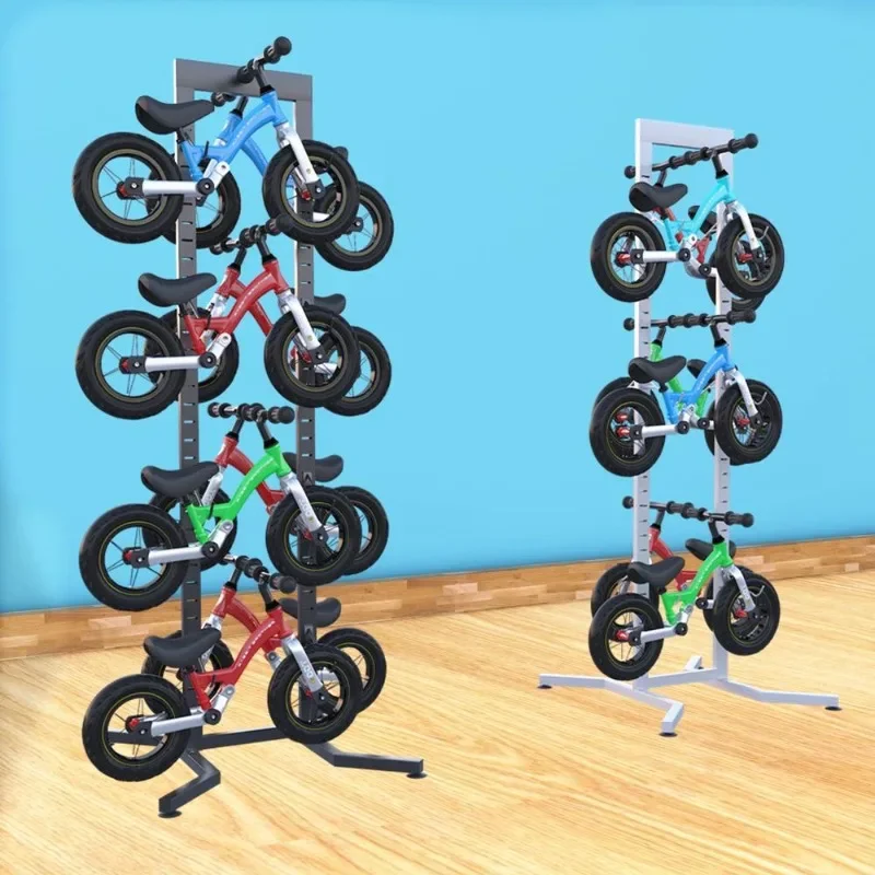 Double-sided children's balance car display rack, taxiing scooter storage shelf, stroller bicycle mountain bike hanging shelf