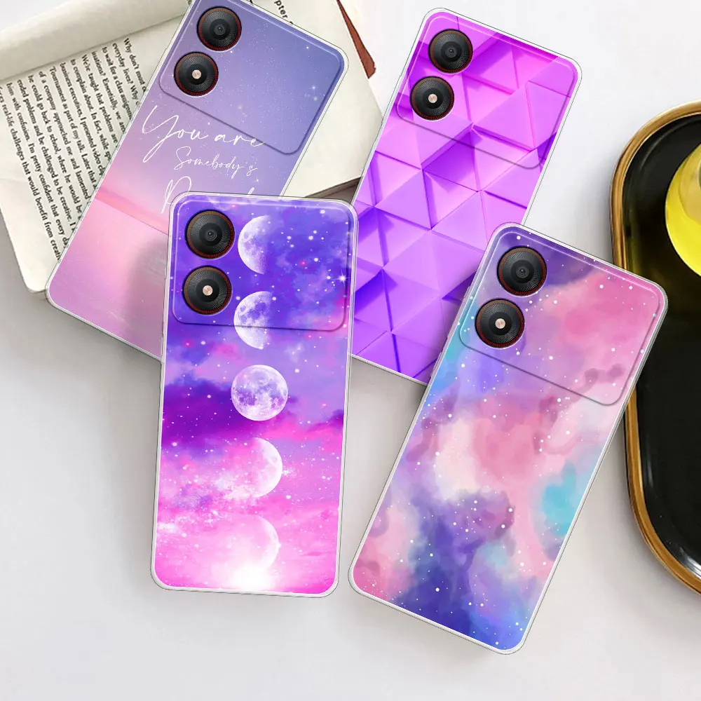 For ZTE Blade A34 Case Fashion Clear Silicone Soft Phone Case For ZTE Blade A54 Bumper Back Cover Coque For ZTE Blade A34 Fundas