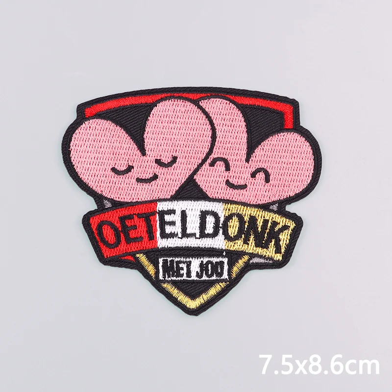Nieuwe Nederland Oeteldonk Geborduurde Patches Voor Kleding Oeteldonk Ijzer Op Patches Nederland Carnaval Embleem Patch Badges