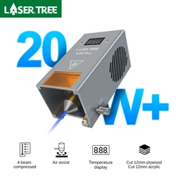 LASER TREE 20W 30W 40W Optical Power Laser Module with Air Assist Laser Heads for CNC Machine Engraving Cutting DIY Tools