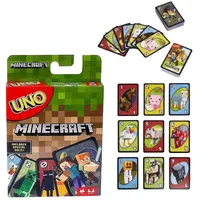 UNO Joint Minecraft Solitaire Multiplayer Entertainment Card Game 2025 Super Fun Parent-Child Interaction Puzzle Poker