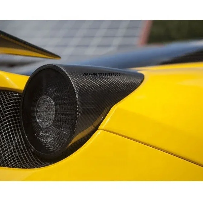 

Carbon Fiber 2010 to 2014 F458 Italia Coupe & Spider Rear Lamp Cover Fit For F458 Italia Rear Tail Light Lamp Cover
