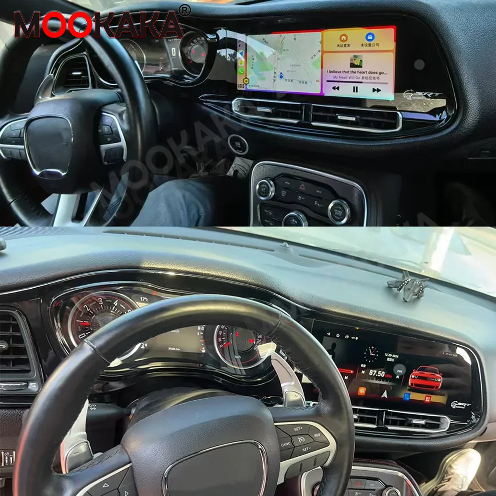 

12.3" Android Auto Car Radio For Dodge Challenger 2010-2024 Carplay Stereo Multimedia GPS Navigation Tape Recorder TV Video Play