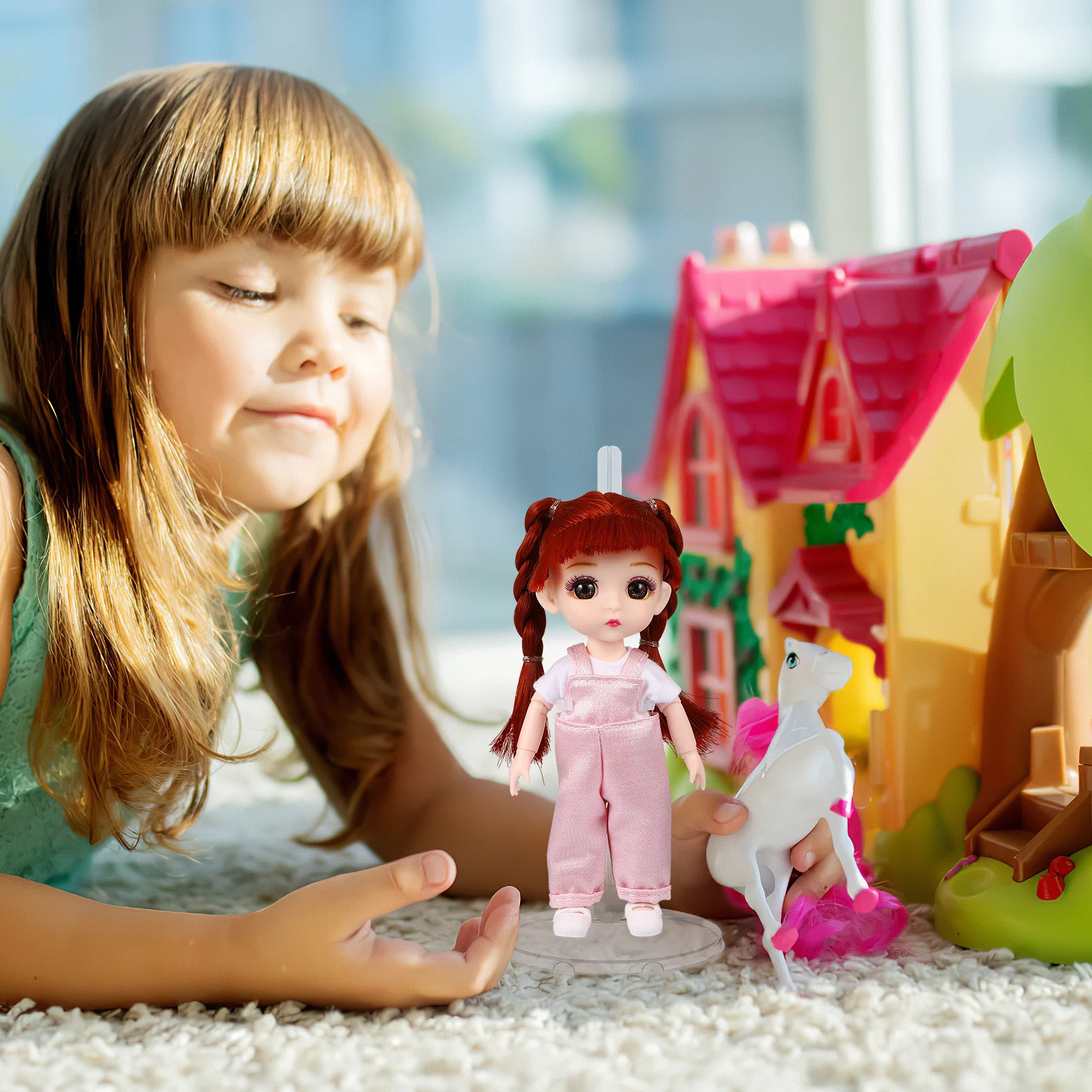 ขาตั้งใสสำหรับจัดแสดงและเก็บของ 4 ชิ้น ทนทาน โปร่งใส ใช้สำหรับวางฟิกเกอร์ แบบพกพา