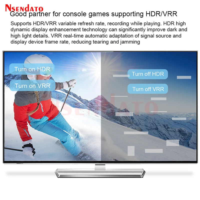 4k 60fps HDR HDMI Videospiel Capture Card Box mit OledHDMI Video Grabber Record für PS5 OBS vMix VRR Live Streaming Broadcast