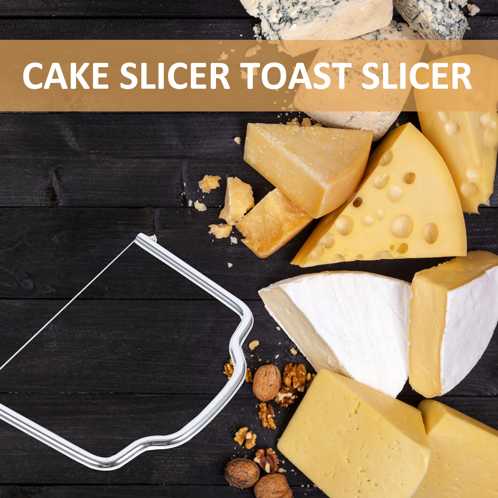 

2Pcs Cheese Kitchen Tool Cake Cake Baking Utensil Fruit Bread Leveler Ergonomic Easy Storage