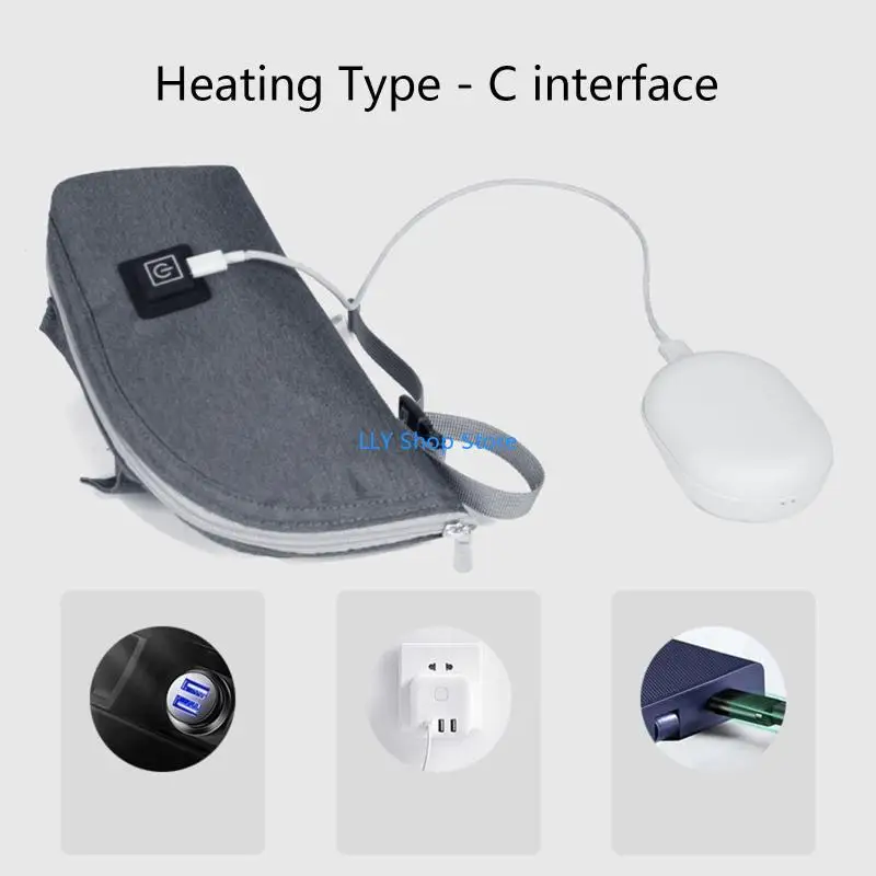 T8UD USB مدفأة زجاجة الطفل المحمولة السفر جهاز حفظ حرارة الحليب الرضع زجاجة تستخدم في الرضاعة غطاء دافئ العزل ترموستات الغذاء #2