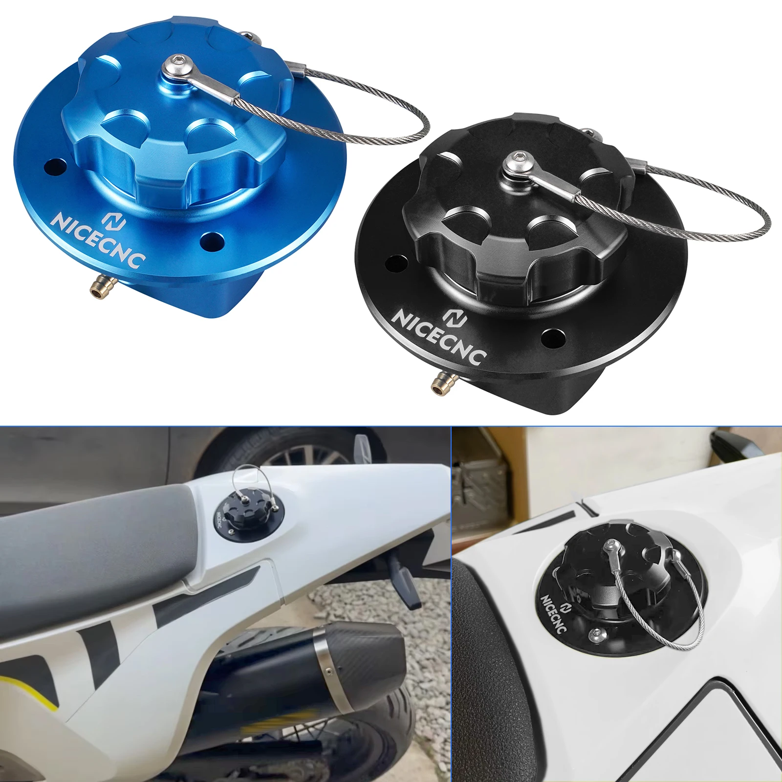 

For 2016-2024 Husqvarna 701 Enduro 701 Supermoto Fuel Filler Cap Cover Rear Tank Fuel Filler for GasGas 700 ES 700 SM 2022-2024